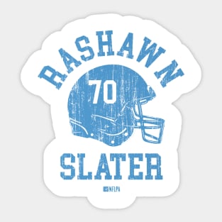 Rashawn Slater Los Angeles C Helmet Font Sticker